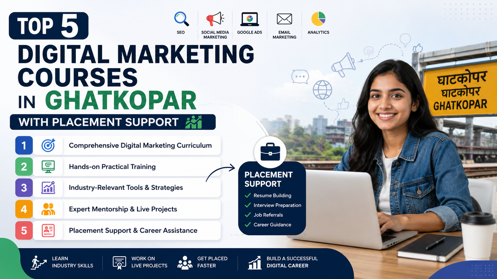 Best Digital Marketing Courses in Ghatkopar with Placement