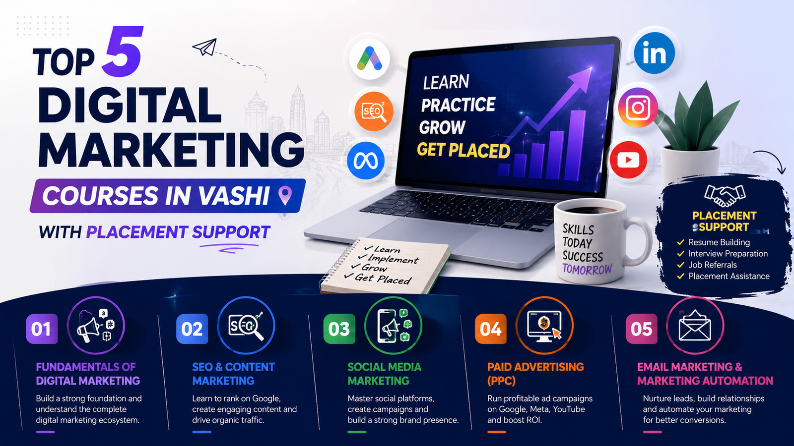 Best Digital Marketing Courses in Vashi with Placement